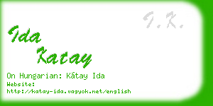 ida katay business card